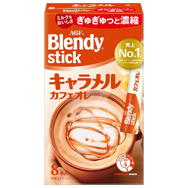 AGF ブレンディ スティック キャラメルカフェオレ (9g×8本)×24箱入
