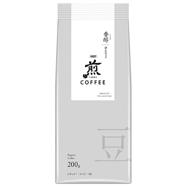 AGF 煎 レギュラー・コーヒー 豆 香醇 澄んだコク 200g×20袋入