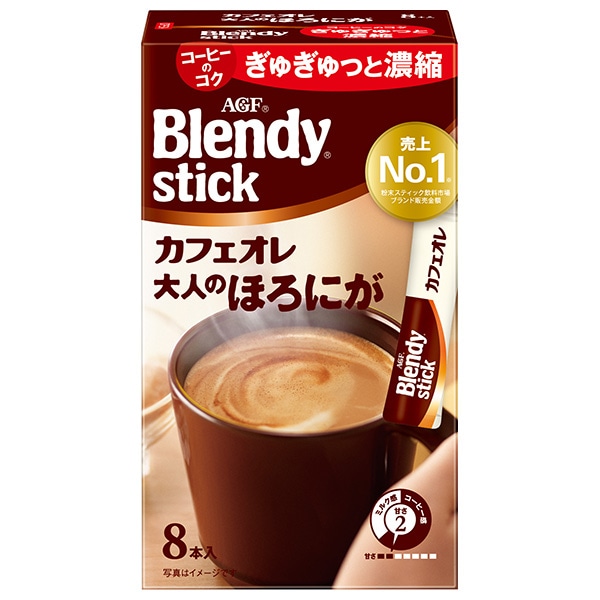 AGF ブレンディ スティック カフェオレ 大人のほろにが (8g×8本)×24箱入