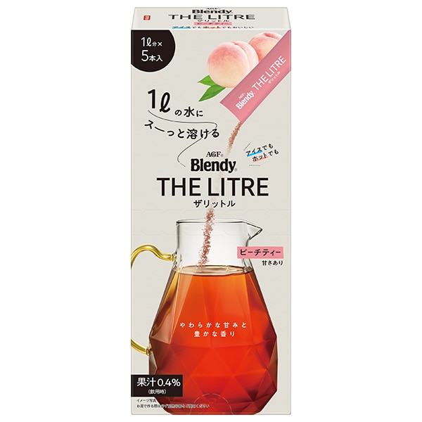AGF ブレンディ ザリットル ピーチティー (13g×5本)×24箱入×(2ケース)