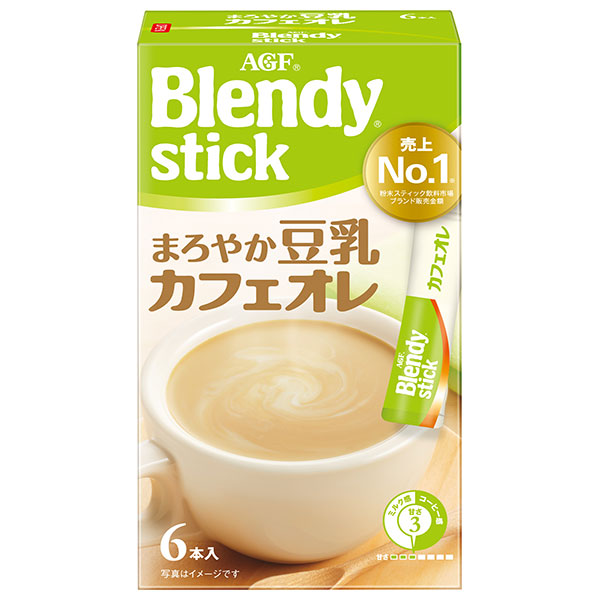 AGF ブレンディ スティック まろやか豆乳カフェオレ (10g×6本)×24箱入×(2ケース)