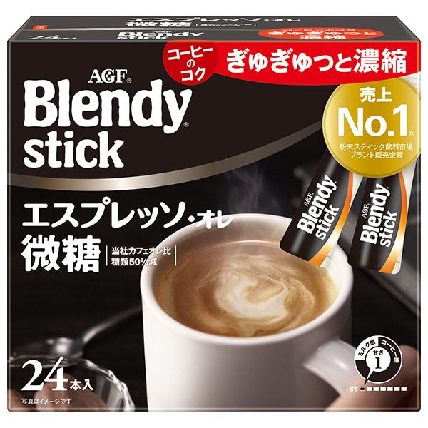 AGF ブレンディ スティック エスプレッソ・オレ 微糖 (6.2g×24本)×6箱入