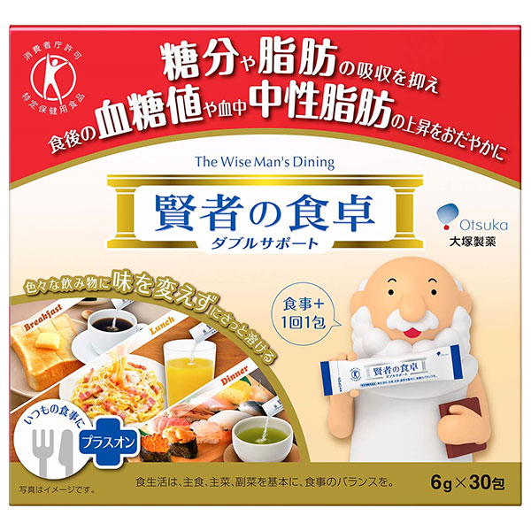大塚製薬 賢者の食卓 ダブルサポート【特定保健用食品 特保】 6g×30包×1箱入