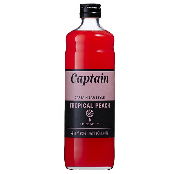 中村商店 キャプテン トロピカルピーチ 600ml瓶×12本入×(2ケース)