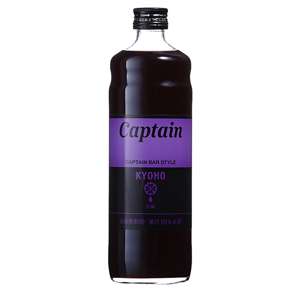 中村商店 キャプテン 巨峰 600ml瓶×12本入×(2ケース)