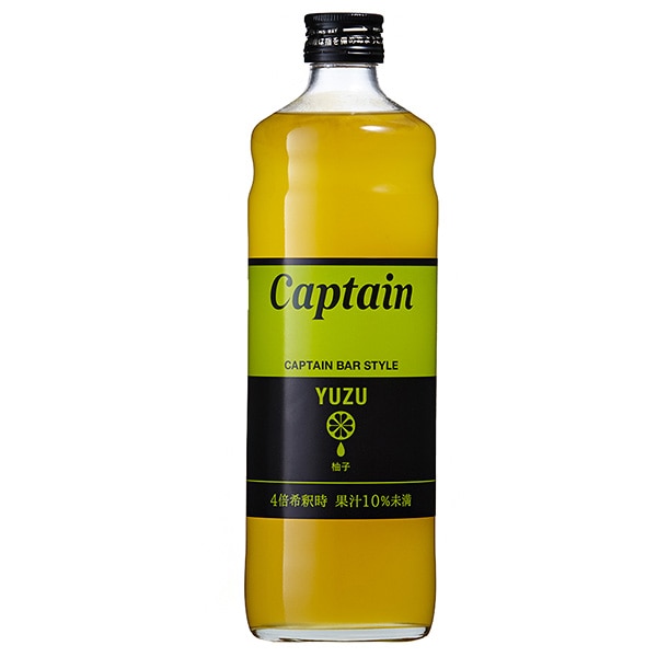 中村商店 キャプテン 柚子 600ml瓶×12本入×(2ケース)