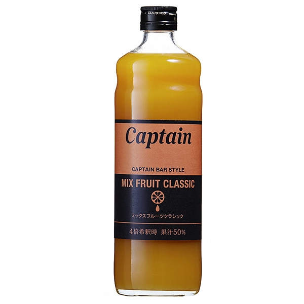 中村商店 キャプテン ミックスフルーツクラシック 600ml瓶×12本入×(2ケース)