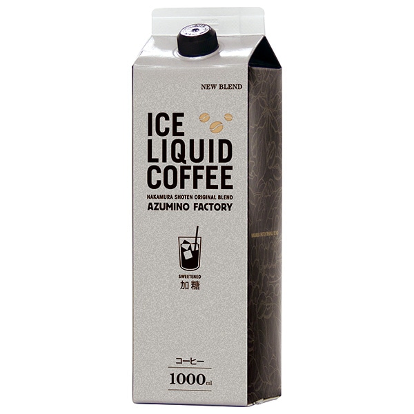 中村商店 キャプテン アイスコーヒー 加糖 1L紙パック×12本入