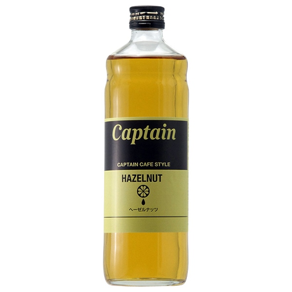 中村商店 キャプテン カフェスタイルヘーゼルシロップ 600ml瓶×12本入×(2ケース)