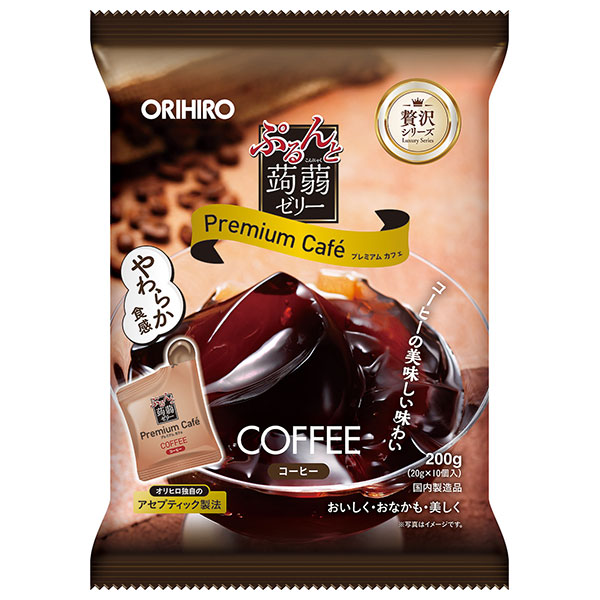 オリヒロ ぷるんと蒟蒻ゼリー プレミアムカフェ コーヒー (20gパウチ×10個)×12袋入×(2ケース)