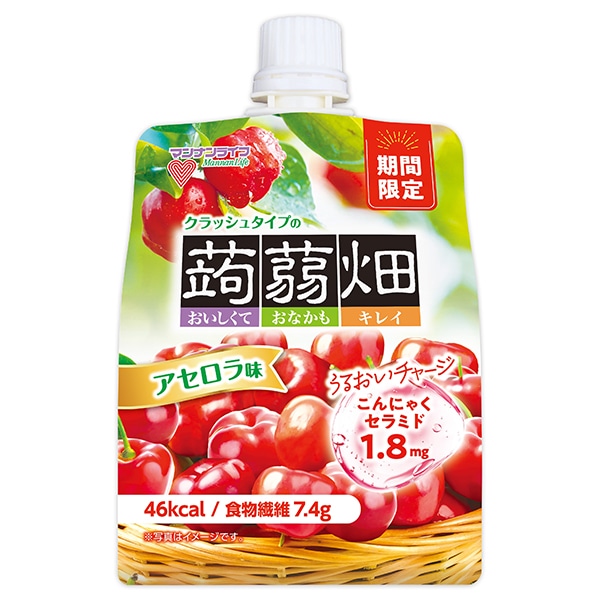 マンナンライフ クラッシュタイプの蒟蒻畑 アセロラ味 150gパウチ×30本入×(2ケース)