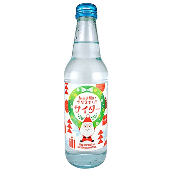 木村飲料 私のお願いかなえてくだサイダー 340ml瓶×20本入×(2ケース)