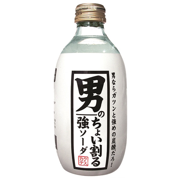 木村飲料 カクテス 男のちょい割る強ソーダ 300ml瓶×24本入