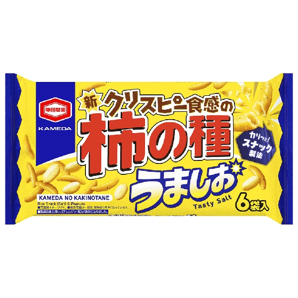 【送料無料・メーカー/問屋直送品・代引不可】亀田製菓 亀田の柿の種 うましお 150g袋×12入