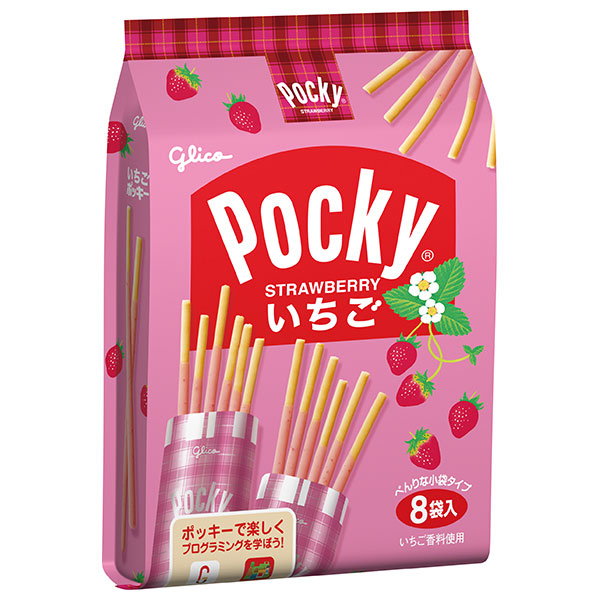 江崎グリコ いちごポッキー 8袋×6袋入×(2ケース)