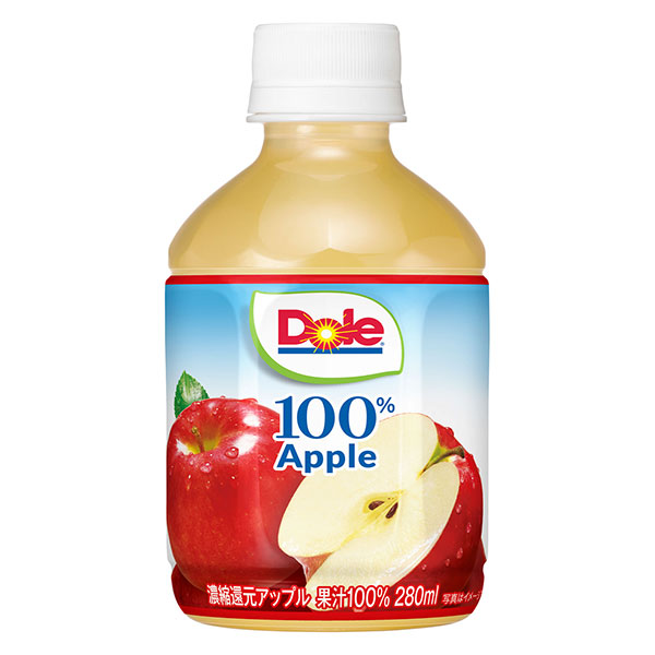 大塚食品 Dole アップル 100% 280mlペットボトル×24本入