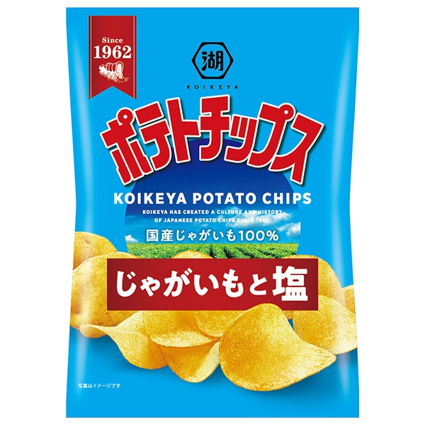 コイケヤ ポテトチップス じゃがいもと塩 55g×12袋入
