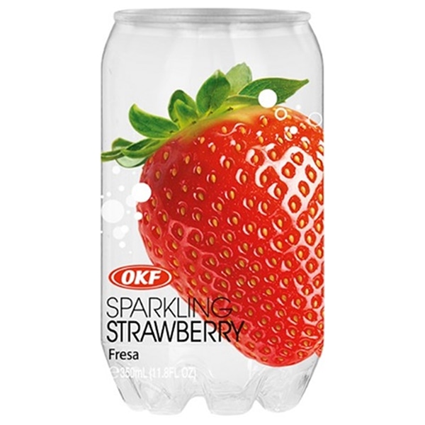 リードオフジャパン オーケイエフ クリアスパークリング いちご 350mlペットボトル×24本入×(2ケース)