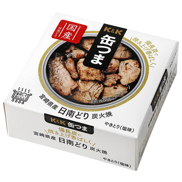 国分 K&K 缶つま 宮崎県産 日南どり炭火焼 45g×6個入 メーカー 問屋直送