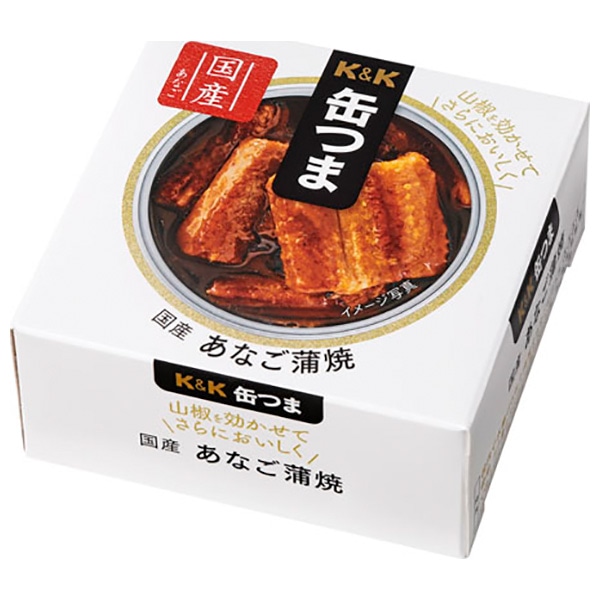 国分 K&K 缶つま 国産あなご蒲焼 80g×6個入×(2ケース) メーカー 問屋直送