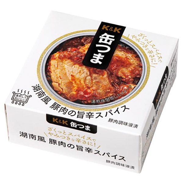 国分 K&K 缶つま 湖南風豚肉の旨辛スパイス 75g×6個入×(2ケース) メーカー 問屋直送