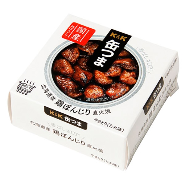 国分 K&K 缶つま 北海道産 鶏ぼんじり 直火焼 40g×12個入 メーカー 問屋直送