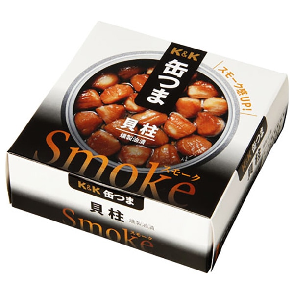【送料無料・メーカー/問屋直送品・代引不可】国分 K&K 缶つまスモーク 貝柱 P4号缶 50g×6個入