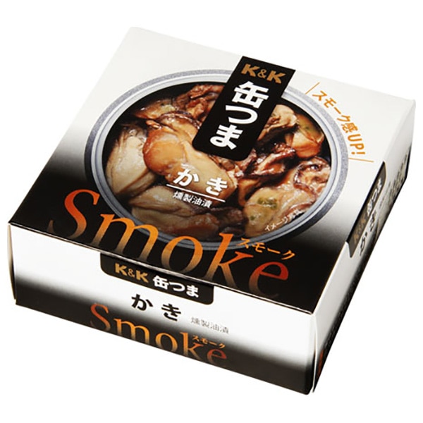 【送料無料・メーカー/問屋直送品・代引不可】国分 K&K 缶つまスモーク かき P4号缶 50g×6個入×(2ケース)