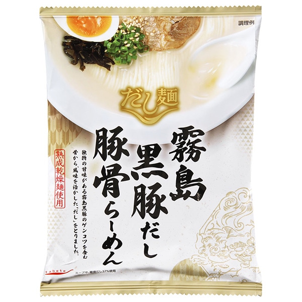 国分 tabete だし麺 霧島黒豚だし 豚骨ラーメン 100g×10袋入×(2ケース) メーカー 問屋直送