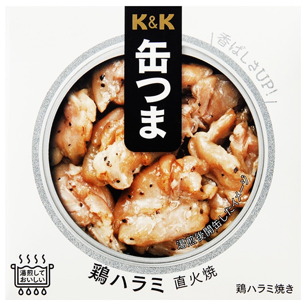 【送料無料・メーカー/問屋直送品・代引不可】国分 K&K 缶つま 鶏ハラミ 直火焼 50g×6個入×(2ケース)