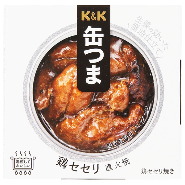 【送料無料・メーカー/問屋直送品・代引不可】国分 K&K 缶つま 鶏セセリ 直火焼 50g×6個入