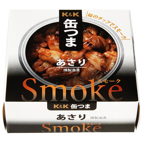 【送料無料・メーカー/問屋直送品・代引不可】国分 K&K 缶つまSmoke あさり 40g×12個入×(2ケース)