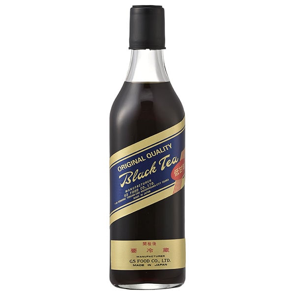 ジーエスフード GS ブラックティー 低甘味 500ml瓶×12本入