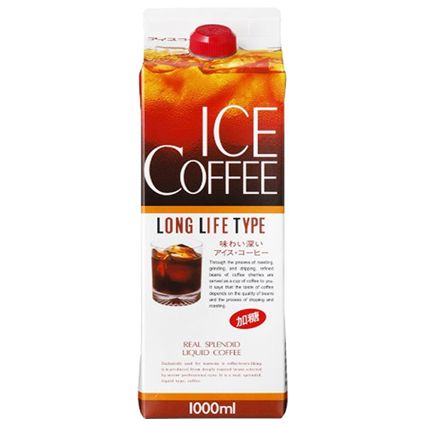 ジーエスフード GS アイスコーヒー 加糖 1000ml紙パック×12本入×(2ケース)