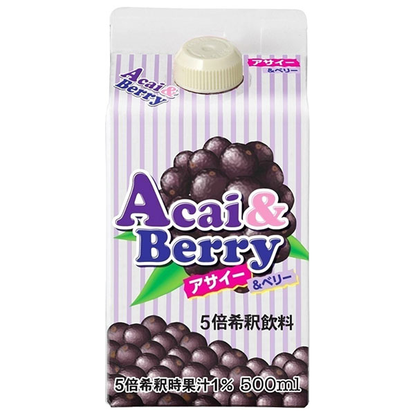 ジーエスフード GS アサイー&ベリー 500ml紙パック×12本入×(2ケース)