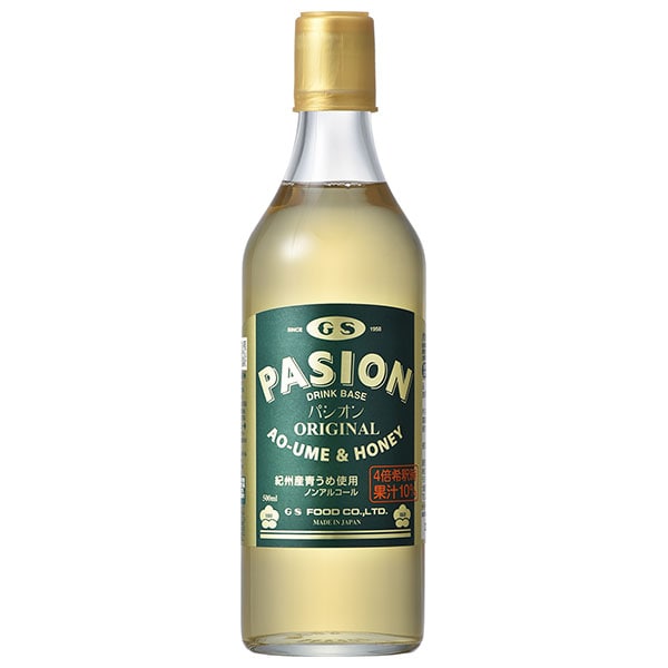 ジーエスフード GS パシオン 青うめ&ハニー 500ml瓶×12本入×(2ケース)