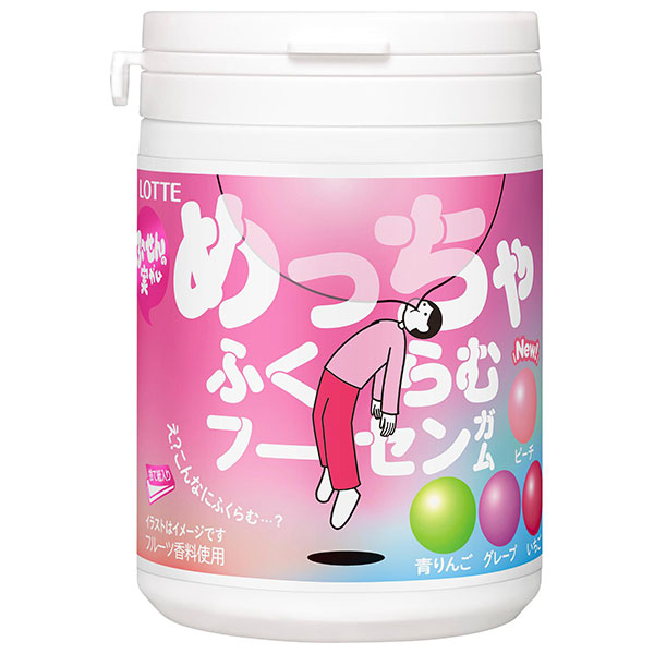 ロッテ めっちゃふくらむフーセンガム ボトル 119g×6個入×(2ケース)