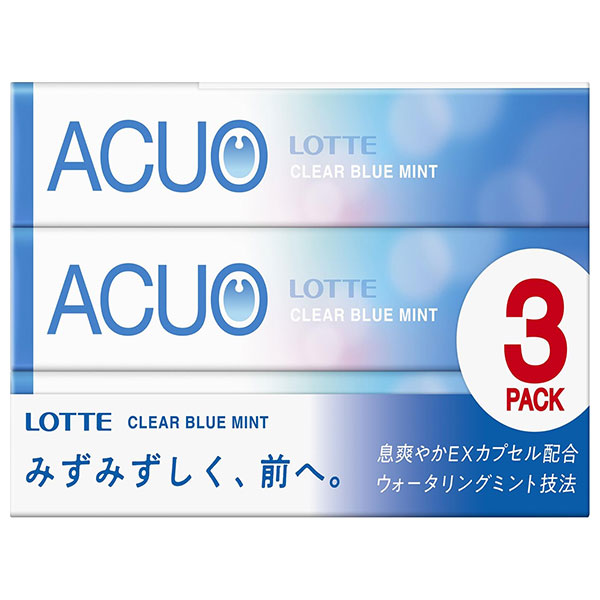 ロッテ ACUO(アクオ) クリアブルーミント 3P×10個入×(2ケース)