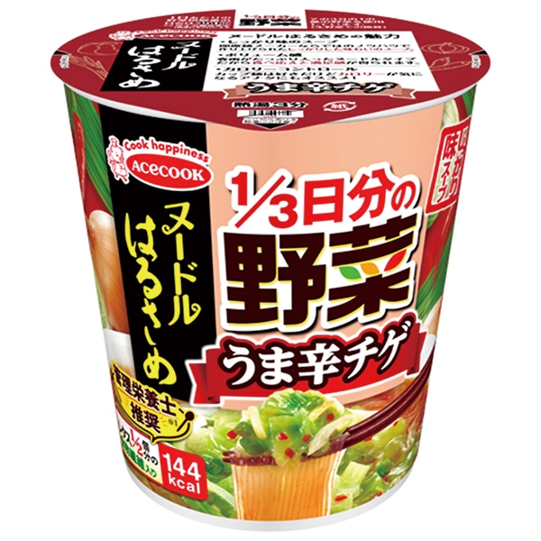 エースコック ヌードルはるさめ 1/3日分の野菜 うま辛チゲ 44g×12個入