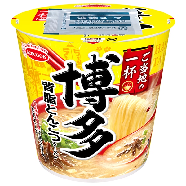 エースコック ご当地の一杯 博多 背脂とんこつラーメン 65g×12個入