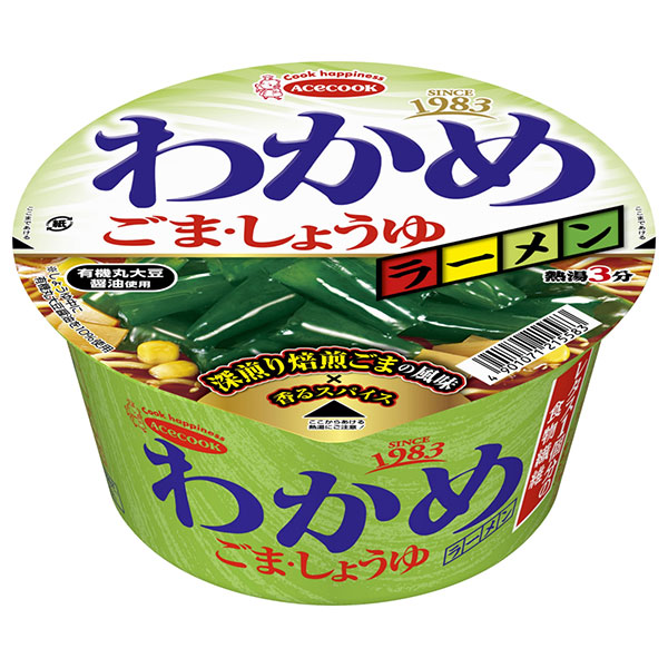 エースコック わかめラーメン ごま・しょうゆ 93g×12個入
