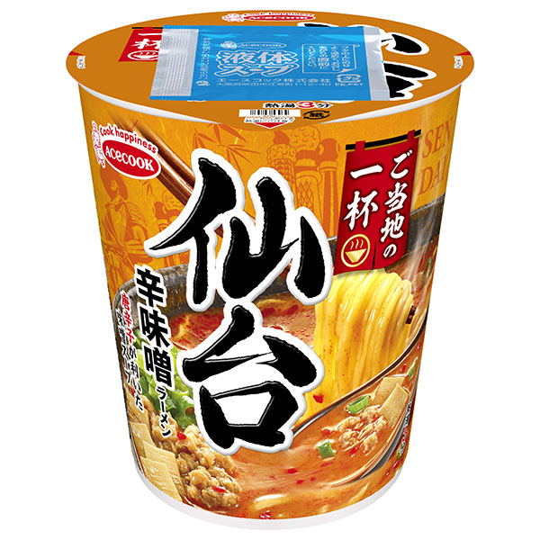 エースコック ご当地の一杯 仙台 辛味噌ラーメン 62g×12個入