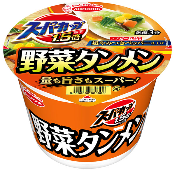 エースコック スーパーカップ1.5倍 野菜タンメン 107g×12個入