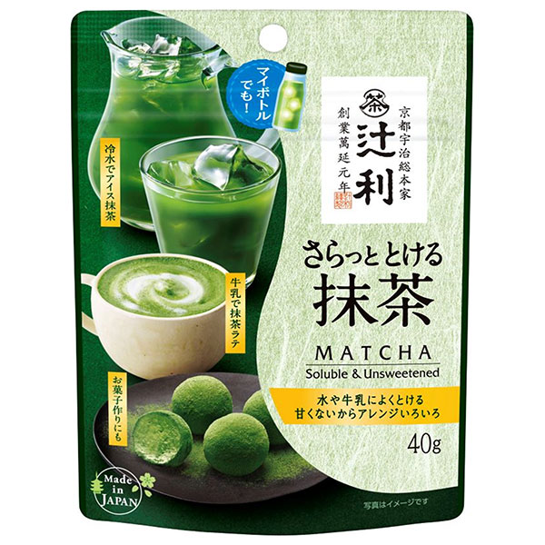 片岡物産 辻利 さらっととける抹茶 40g×6袋入×(2ケース)