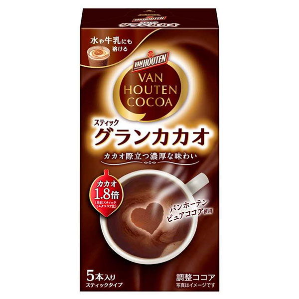 片岡物産 バンホーテン グラン カカオ (18g×5本)×30個入×(2ケース)