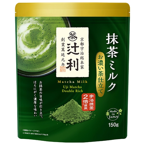 片岡物産 辻利 抹茶ミルク お濃い茶仕立て 150g×12袋入×(2ケース)