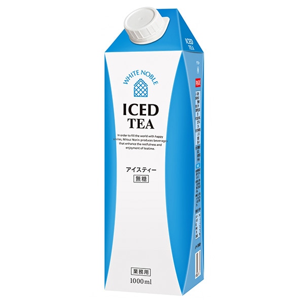 三井農林 ホワイトノーブル アイスティー 無糖 1L紙パック×6本入×(2ケース)