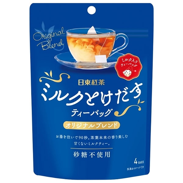 三井農林 日東紅茶 ミルクとけだすティーバッグ オリジナルブレンド (8g×4P)×24袋入