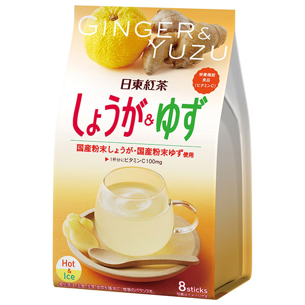 三井農林 日東紅茶 しょうが&ゆず (9.8g×8本)×24(6×4)袋入