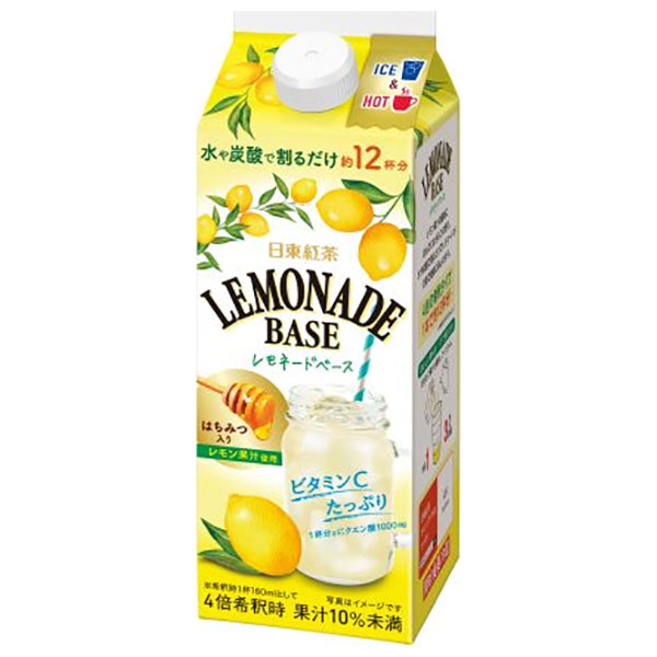 三井農林 日東紅茶 レモネードベース 490ml紙パック×12本入